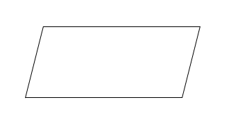 「入出力・参照」を表す記号です。