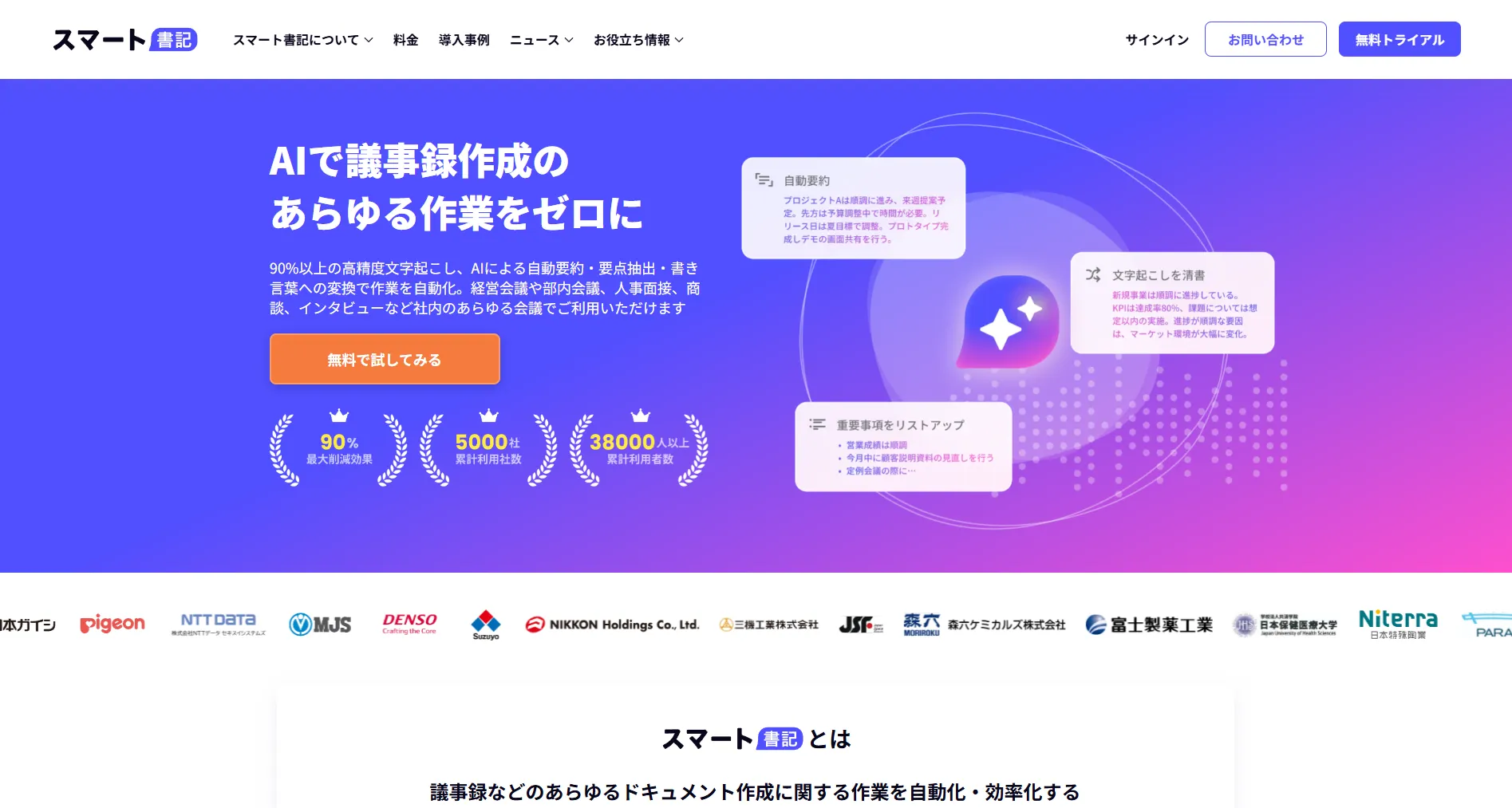 スマート書記（無料）